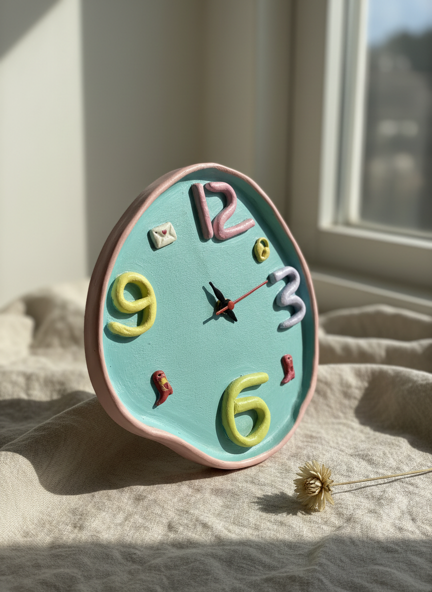 Handmade Ceramic Wall Clock