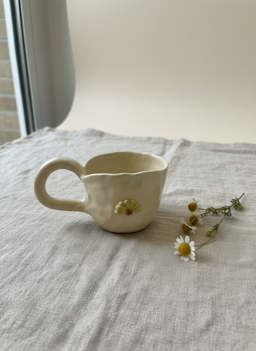 Pinched Flower Mug
